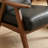 Accent Chair with Upholstery and Solid Wood Frame, Classic Mid-Century Modern Living Room Furniture for Extra Seating-2103972763