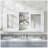 55 Inch Wall-Mount 2-In-1 Mirror Cabinet With Adjustable Shelves, Soft-Closing Hinges, High-Definition Mirrors, For Bathroom Vanity, Living Room, Bedroom Storage Organizer-779792691