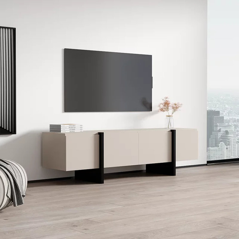 70.9'' W Storage Credenza, Cashmere/Black