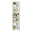 Grande armoire de rangement ouverte à 6 niveaux avec étagère à linge étroite pour salle de bain avec tablettes-1409743919