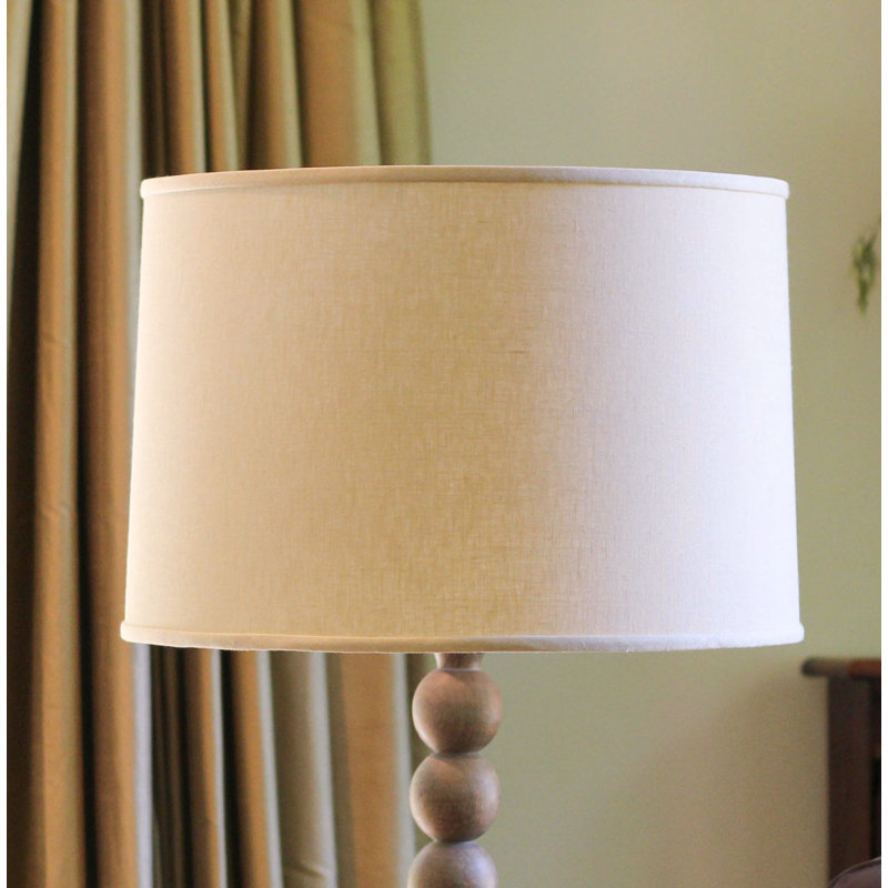 Abat-jour tambour en lin 11,5 po H, Beige