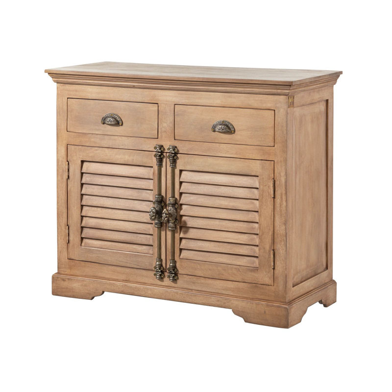 Toulouse 107cm Solid Wood Sideboard, Beige Oiled
