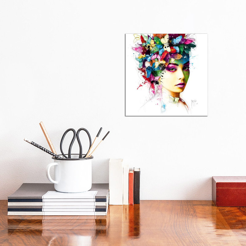 L'effet Papillon by Patrice Murciano - Wrapped Canvas Gallery-Wrapped Canvas Giclée, 30.48 cm H x 30.48 cm W