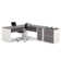 Aurea 4 Piece Computer Desk Office Set