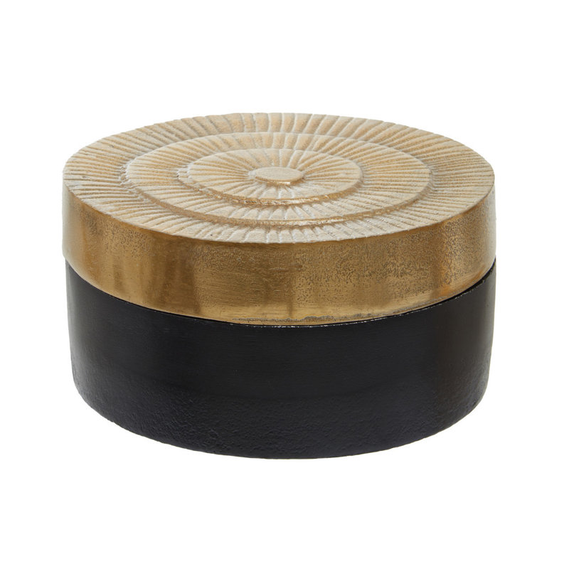 Azraf Aluminium Decorative Box, 8cm H x 17cm W x 17cm D