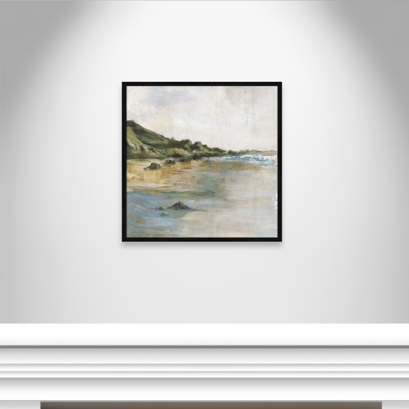Impression «Tide’s Edge» par Casa Fine Arts, H 27,5 po x l 27,5 po x P 0,75 po, Impression encadrée noire sans passe-partout