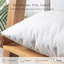 Coussins décoratifs, coussins décoratifs en microfibre hypoallergénique de forme carrée 100% vierge, coussins de lit