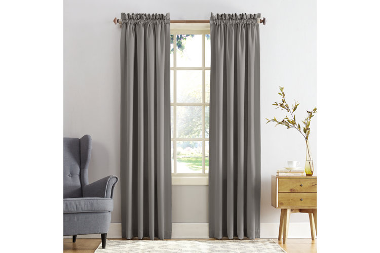 Wayfair Basics® Solid Color Room Darkening Thermal Rod Pocket Single Curtain Panel