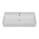 Sarlai 31.5" Ceramic Console Sink Rectangular White Console Bathroom Sinks with Overflow