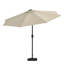 Aisya 3m Traditional Parasol with LED Light-800186012