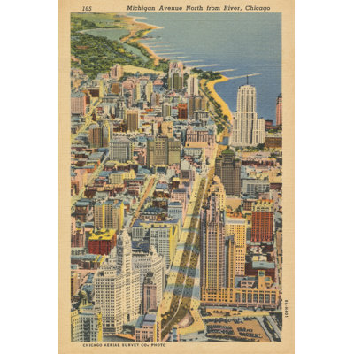 Michigan Avenue North From River Chicago sur toile