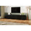 Meuble télé avec design arqué pour téléviseur de 80 po ou moins, table basse-1881667342