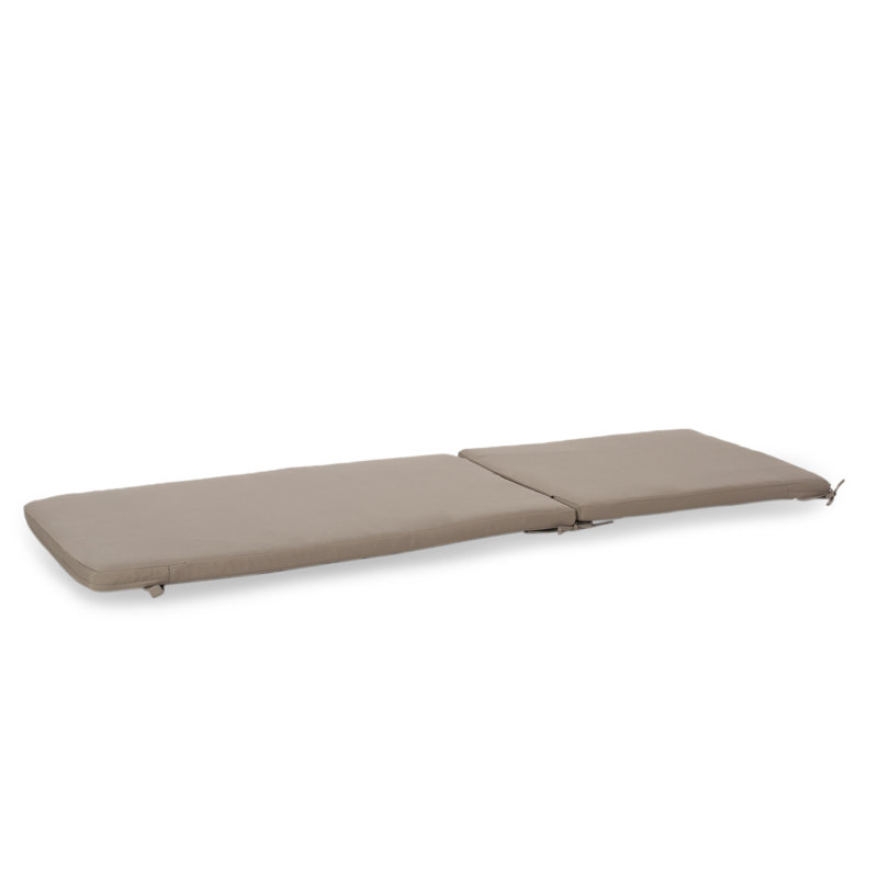 Outdoor 2'' Chaise Lounge Seat / Back Cushion, Khaki