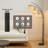 80 In. Black 3-light Dimmable 3-colour Temperature, Arc Floor Lamp With Remote Control, Modern Tall Standing Lamp
