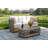 Aniston 4 - Piece Teak & Speckled Cable Wicker With Acrylic Fabric Seating Group