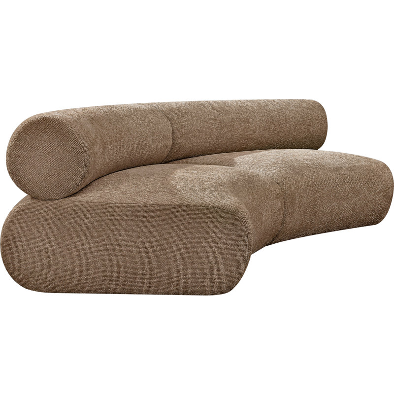 Canapé modulaire 2 pièces en tissu chenille 108 po Bale