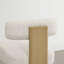 Tabouret de comptoir rembourré en bois massif-751692520