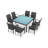 Kaneb Wicker Patio Dining Set with Square Table , Cushions Included-116867703-93922078-91711220
