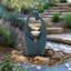 Outdoor Weather Resistant Cascade Fountain with Lights