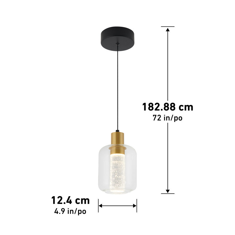 Luminaire suspendu à 1 lumière DEL Deyon