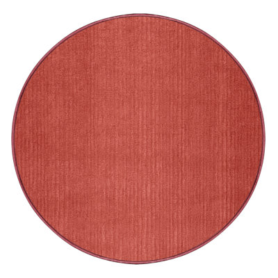 Machine Washable Solid Red Area Rug