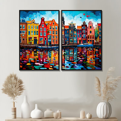 Nathanael - ensemble d'art mural multicolore de 2