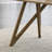 Darla 70"W Rectangular Walnut Oak Geometric Cross Base Dining Table