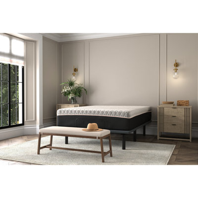 Twin Xl Mattress - Copper 12". Copper- Comfort Zone. Supportive Coils. 3" Memory Layer, 1" 6" Pocketed . Black + Gray. Foam And Spring 12" Mattress. Comfort. Coil System.