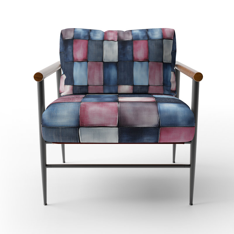 Chaise rembourrée Patchwork
