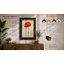 Single Red Poppy Botanical - Framed Print-873623618-873623628