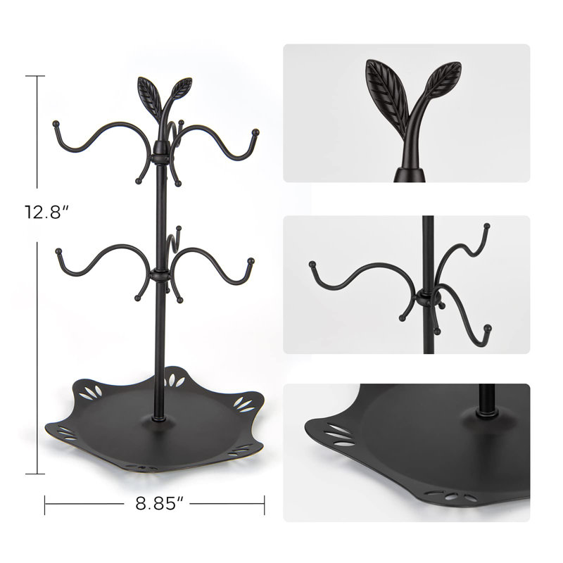 Metal Mug Tree with 6 Hooks