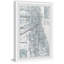 Carte de Chicago - impression encadrée sur papier-1374213991