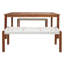 Ensemble de salle à manger rectangulaire pour 4 personnes 35,4 po Boadicea-827336908