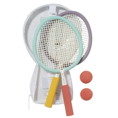 Sunnylife: Foam Beach Paddles - Poolside Sorbet - Game Set, 2 Lightweight Bats, 2 Soft Balls, Carry Case, Stylish Summer Hues, Family Outdoor Play