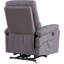 Fauteuil inclinable contemporain avec revêtement en tissu gris
