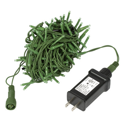 LED Christmas Cluster Green Wire Light Set