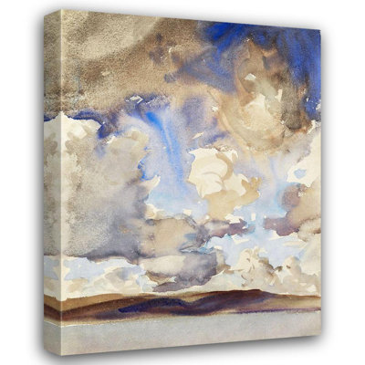 «Red Barrel Studio® Sargent, John Singer», reproduction d'art sur toile tendue sous le titre «Clouds»