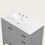 Meuble-lavabo blanc 36 po avec lavabo en céramique 36 po, 2 portes à fermeture douce, 5 tiroirs, beaucoup de rangement-1393858299