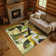 Premium Machine Washable Lubbers AMF1757 Abstract Rug
