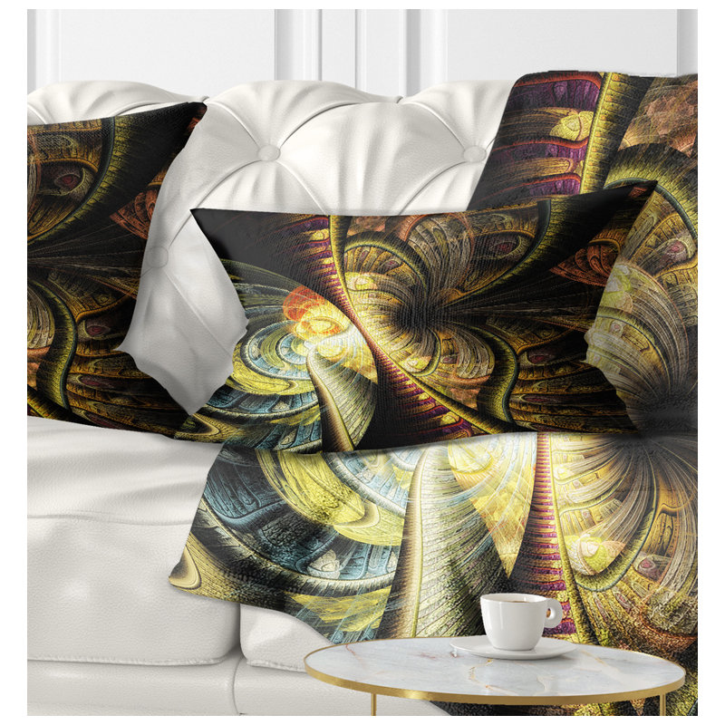  Coussin Abstract Fractal Illustration, Rectangulaire, 12 po x 20 po