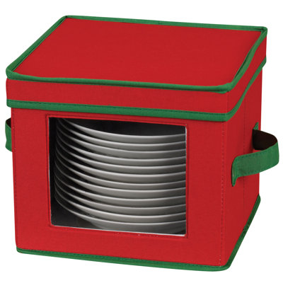 Coffre de rangement avec panneau à salade et 12 compartiments avec garniture Holiday