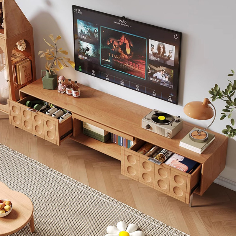 Meuble télé moderne et simple télescopique, 70.86"