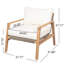 Fauteuil club d'extérieur Atara