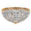 Petit Crystal 5 Light 12in x 6.5in Flush Mount in Polished Gold with Clear Radiance Crystals-1362455774-1362455772-1362455768