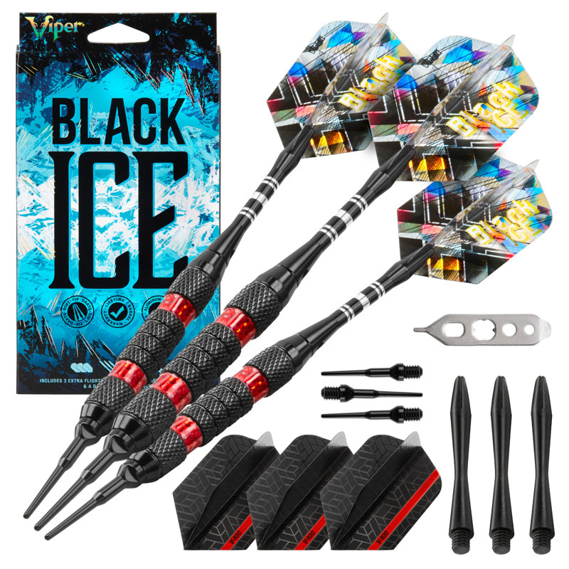 Jeu de fléchettes Viper Black Ice, Rouge, 16 g