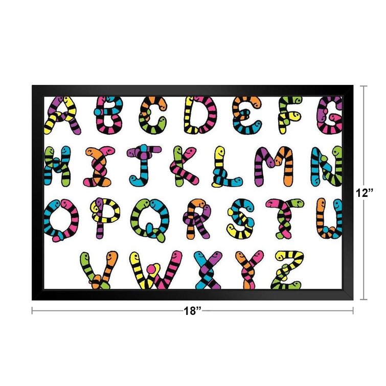 Set of Abc's Alphabet Letters - Educational Vinyl Wall Art