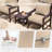 Outdoor Deep Seating Cushion Set Indoor And Outdoor Seat / Back Cushion, Available In 4 Sizes-929802338-929802340