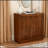 Sideboard With 2 Sliding Door & Solid Wood Decorative Strips, Storage Cabinet For Living Room, Kitchen, Dining, Entryway, Hallway