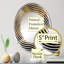 Feuilles de palmier tropical coucher de soleil II - Miroir mural en spirale | Ovale-96240331