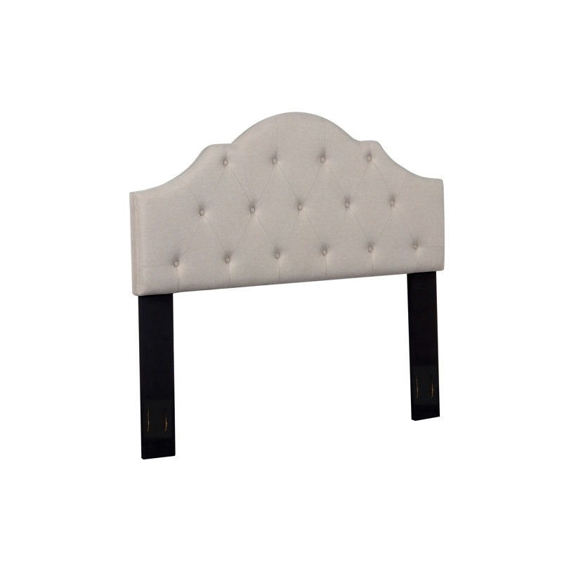 Tête de lit tapissier Marazi, Beige, Double